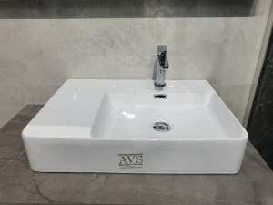 Раковина AVS AVS-82223-R 60,5х43 белая