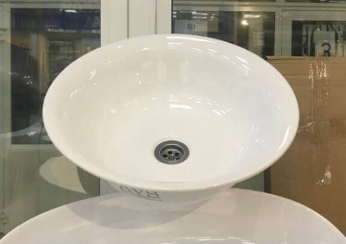 Раковина AVS Art Basin AVS-83130 40х40 белая
