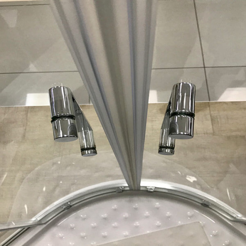 Душевой уголок AVS Раунд 120x80 профиль хром, стекло прозрачное