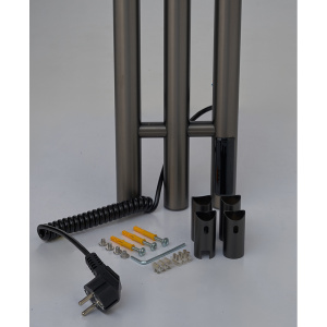 Полотенцесушитель электрический WASSER LEBEN Модерн-3 120*1200 WL0203.120/1200-GM оружейная сталь