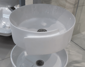 Раковина AVS Art Basin Волна AVS-83261 43,5х43,5 белый