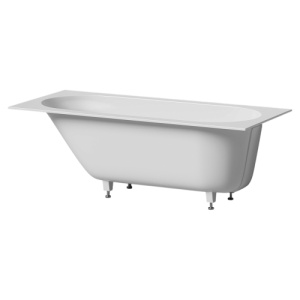 Ванна из искусственного камня AVS Эллада КИТ 180x80 белая с ножками
