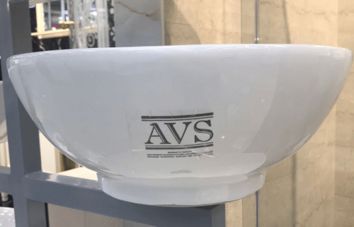 Раковина AVS Art Basin 801-0226-d42GW 42х42 белый, УЦЕНКА30%