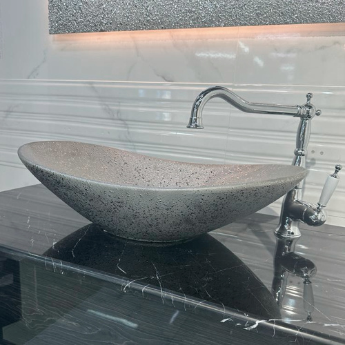 Раковина AVS Одиллия 62x36 серебро