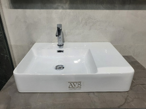 Раковина AVS AVS-82223-L 60,5х43 белая