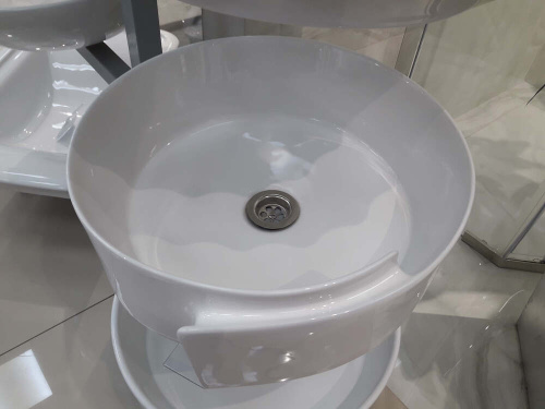 Раковина AVS Art Basin Волна AVS-83261 43,5х43,5 белый